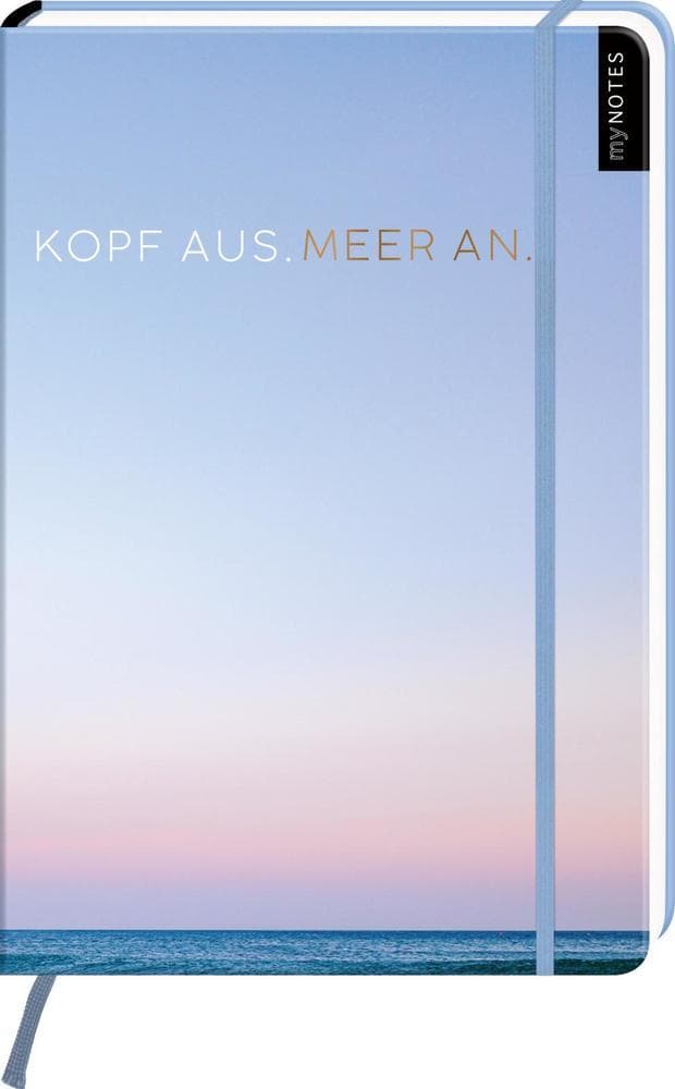 myNOTES Notizbuch A4: Kopf aus. Meer an.