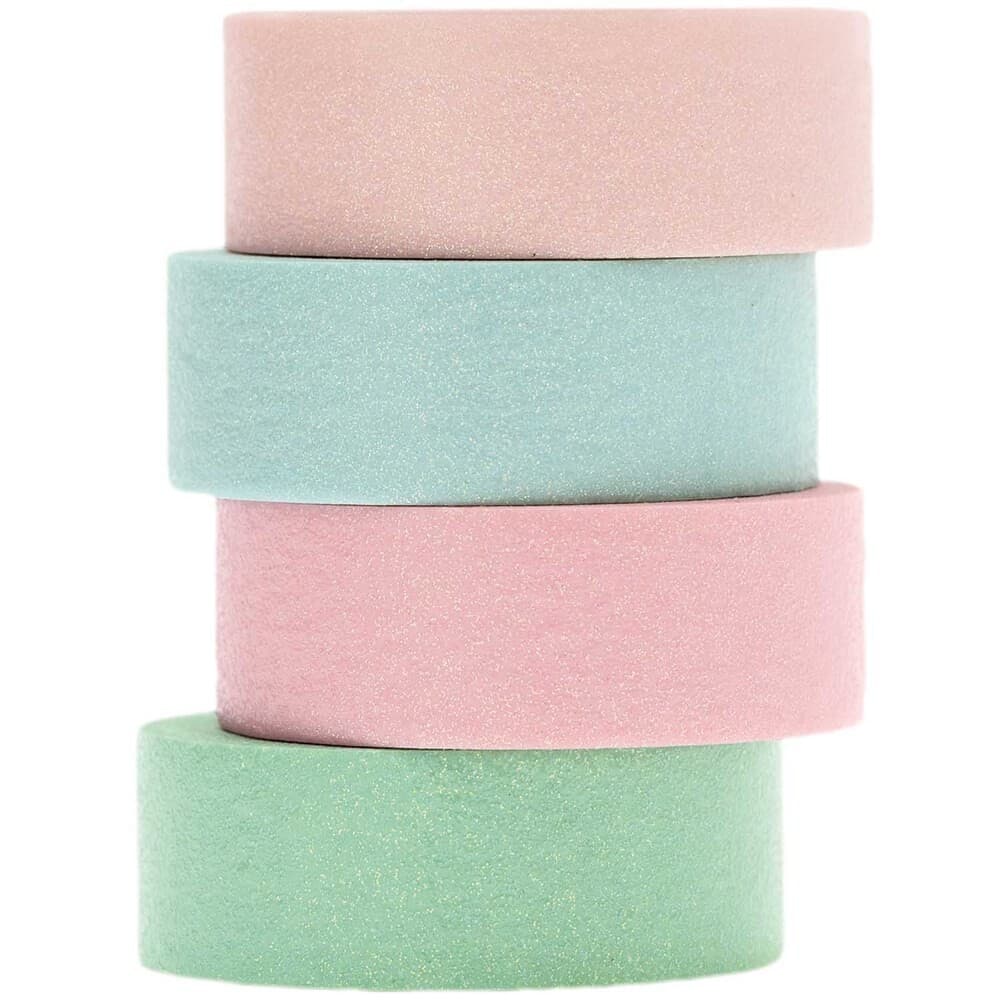 Tape Set, Glitter, Pastell FSC Mix