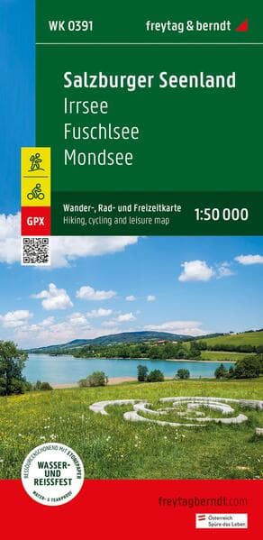 freytag & berndt Wanderkarte WK 0391 Salzburger Seenland, Irrsee - Fuschlsee - Mondsee 1:50.000