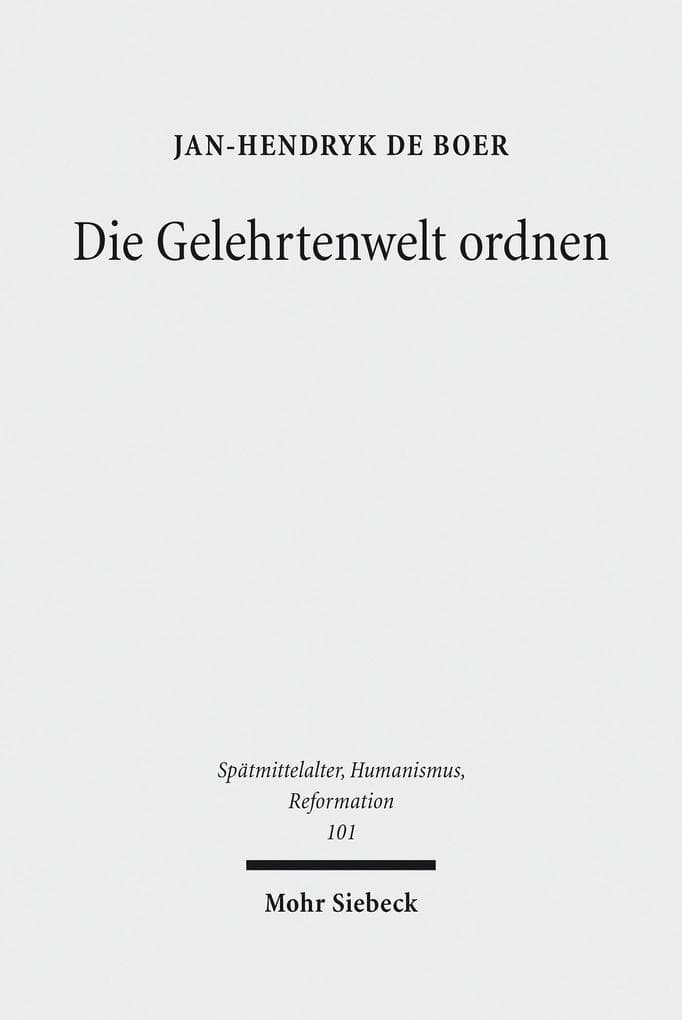 Die Gelehrtenwelt ordnen