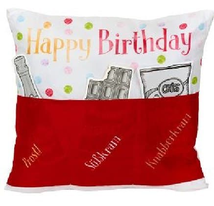 Sofahelden Happy Birthday rot