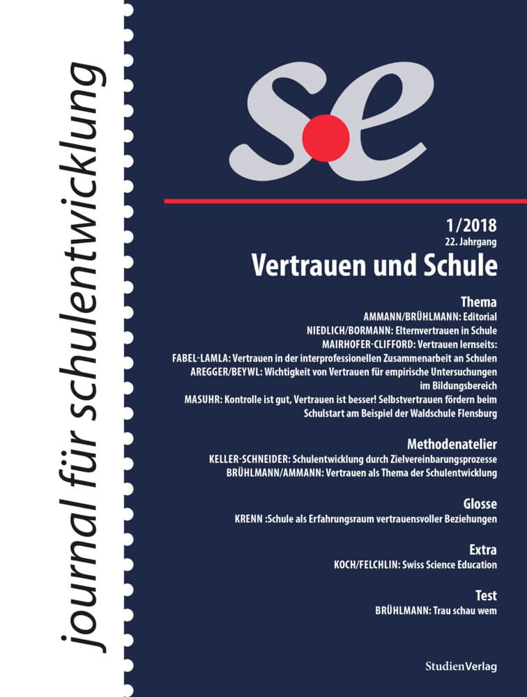 journal für schulentwicklung 1/2018