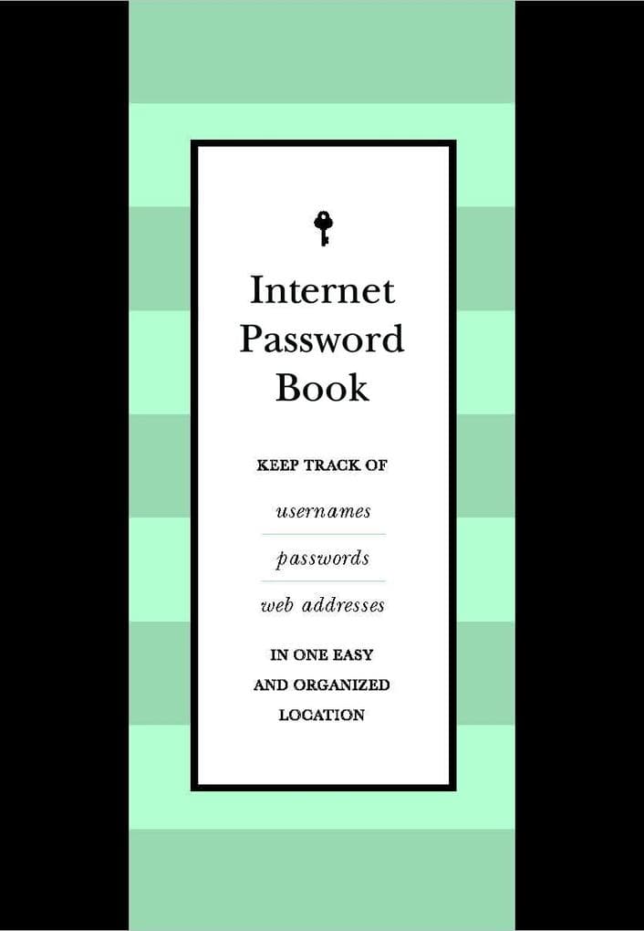 Internet Password Book