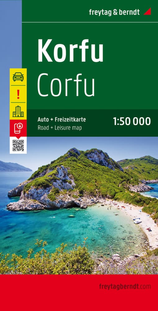 Korfu 1 : 50 000. Auto- und Freizeitkarte