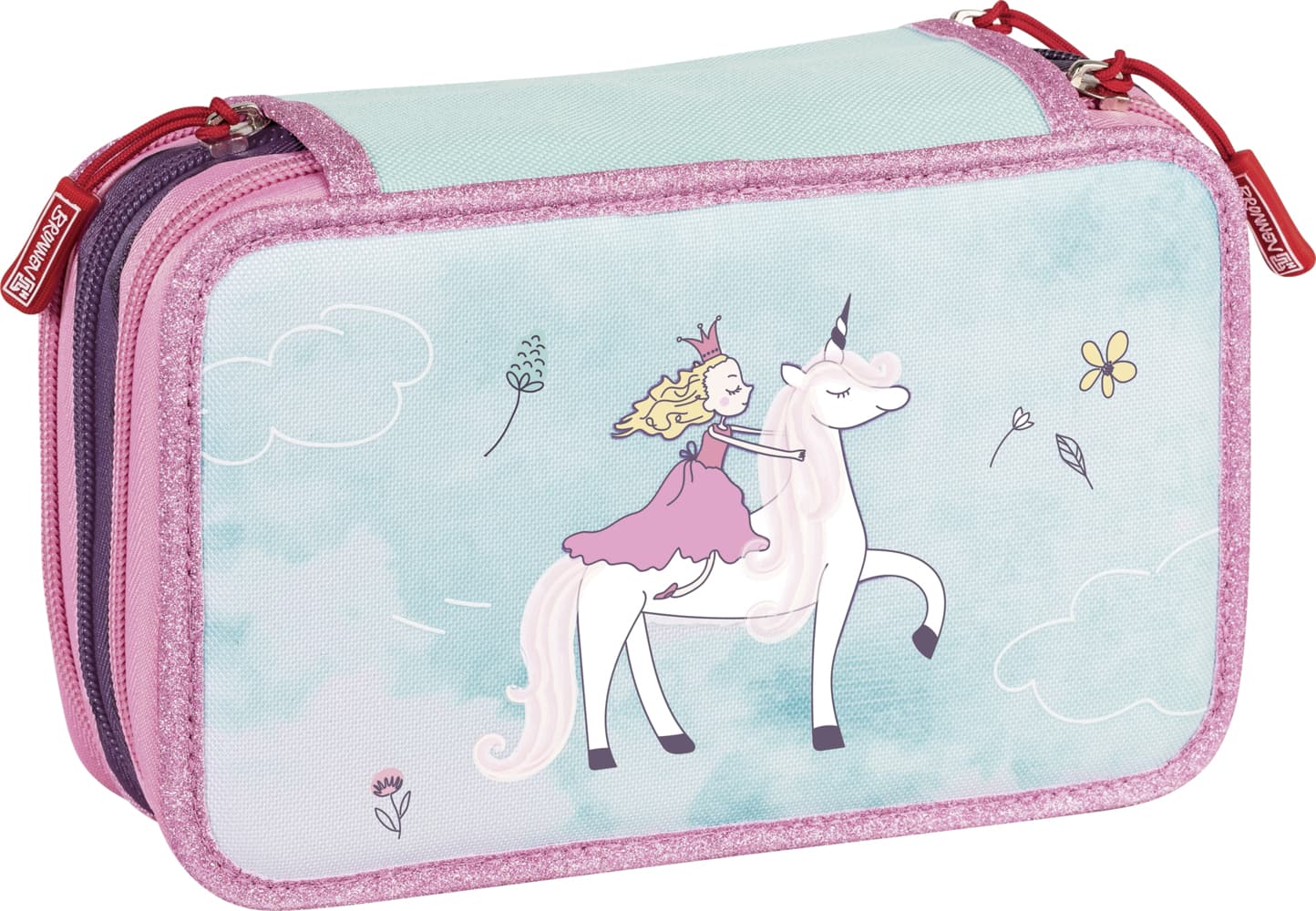 Brunnen Schüler-Etui 3 RV Unicorn Princess