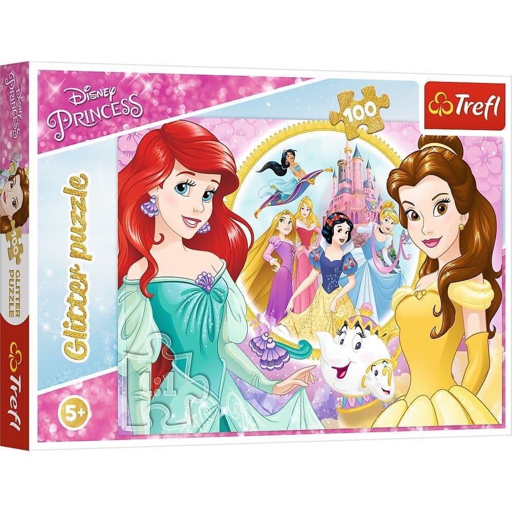 Disney Arielle die Meerjungfrau Glitterpuzzle, Bella und Arielle (Kinderpuzzle)