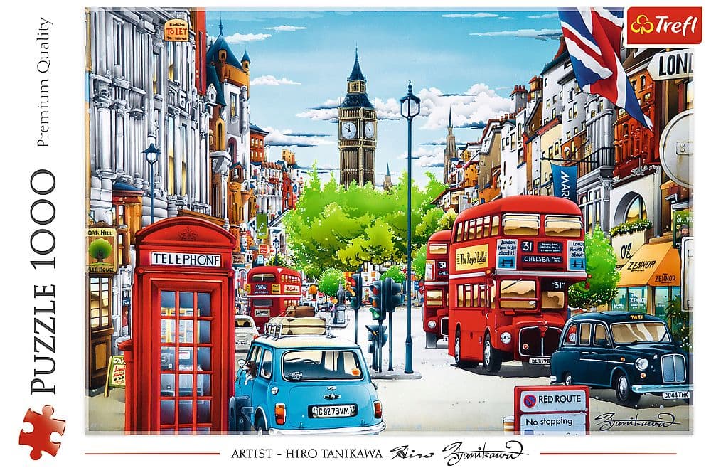 Trefl - Puzzle - London Street, 1000 Teile