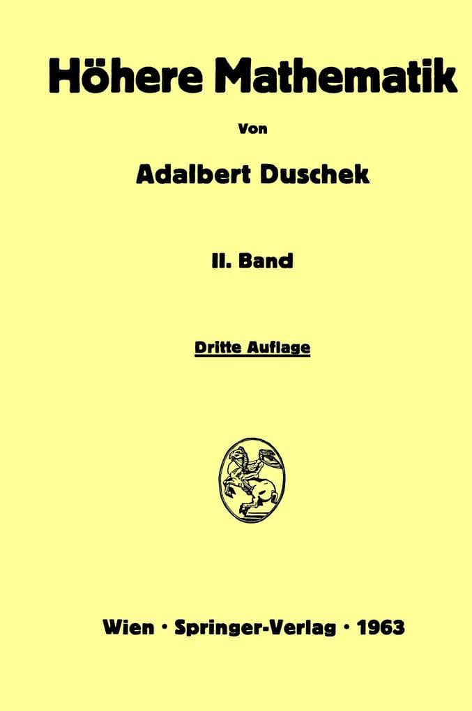 Vorlesungen über höhere Mathematik