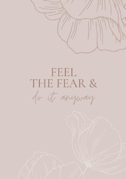 Notizbuch, Bullet Journal, Journal, Planer, Tagebuch "Feel the Fear & Do it anyway"