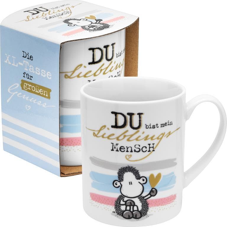 XL-Tasse für großen Genuss "Du bist mein Lieblingsmensch"