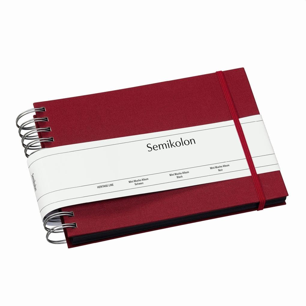 Semikolon Mini Mucho Album black burgundy