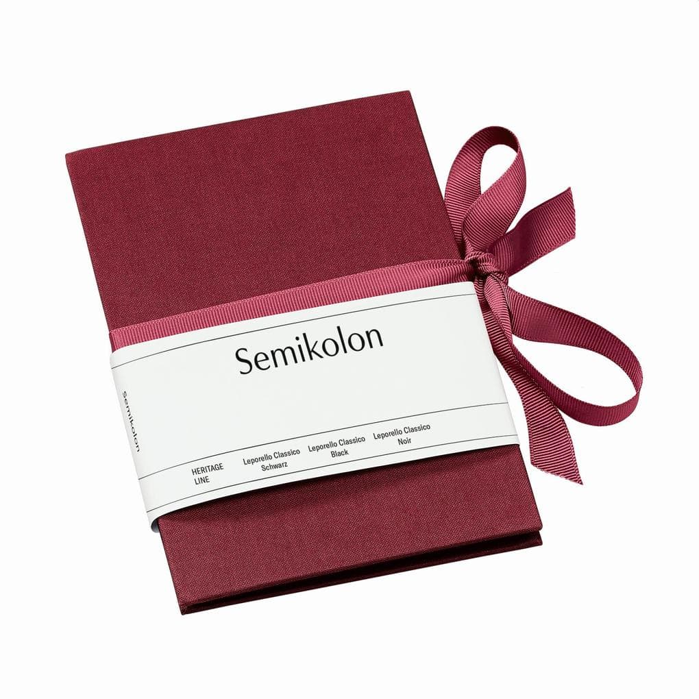 Semikolon Leporello Classico burgundy