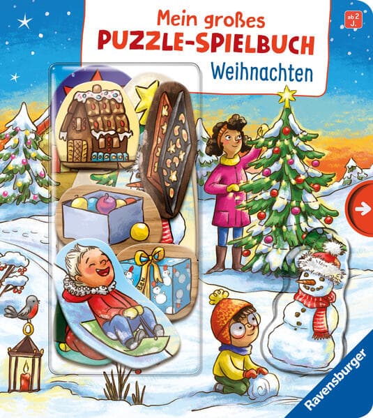 Mein großes Puzzle-Spielbuch: Weihnachten