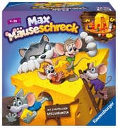 Ravensburger Kinderspiele 24562 - Max Mäuseschreck - Würfel-Laufspiel für 2 bis 4 Spieler ab 4 Jahre