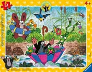 Ravensburger Kinderpuzzle 05152 - Badespaß mit Freunden - 34 Teile Maulwurf Rahmenpuzzle für Kinder