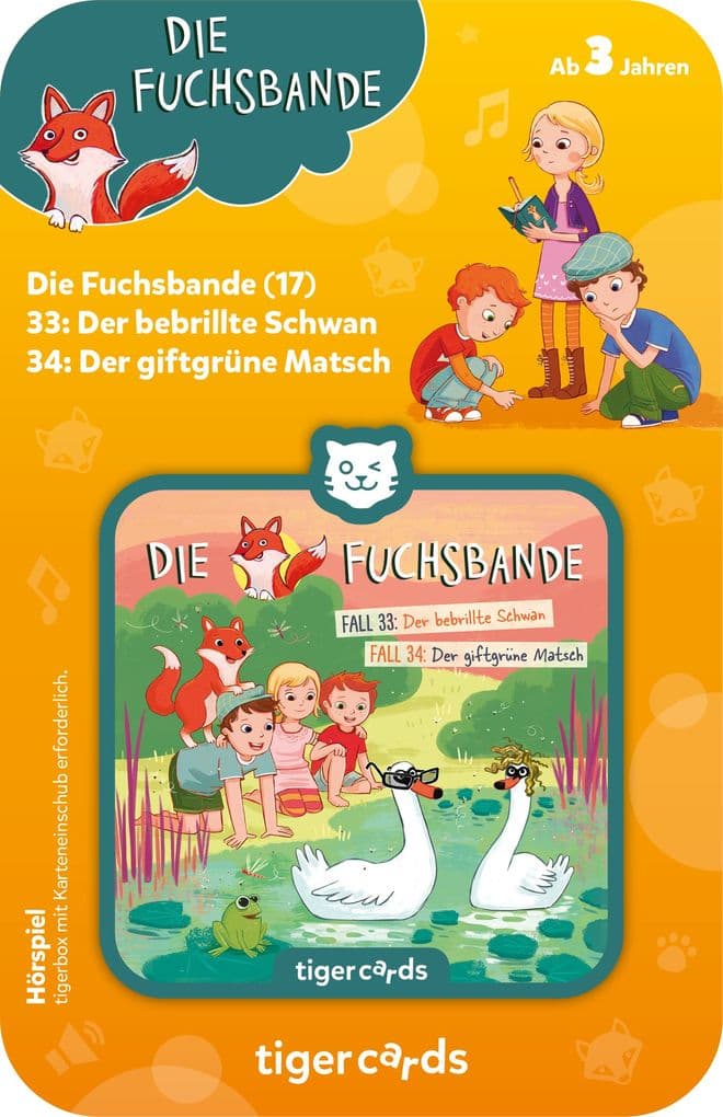 tigercard - Die Fuchsbande - 17: Der bebrillte Schwan / Der giftgrüne Matsch
