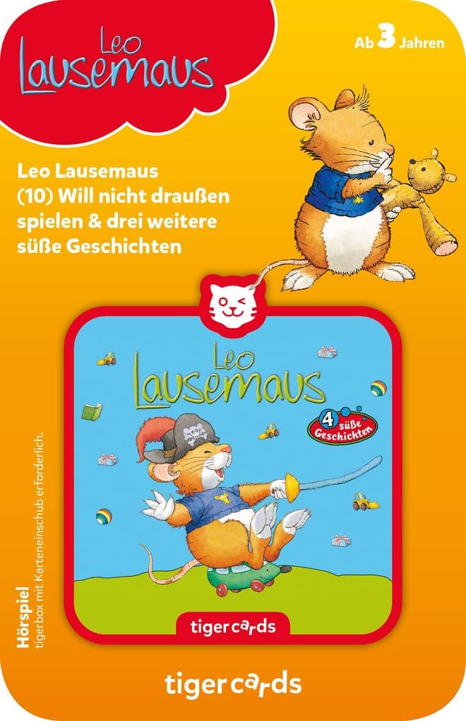 tigercard - Leo Lausemaus - Folge 10: Will nicht draußen spielen und 3 weitere süße Geschichten
