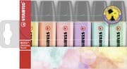 STABILO Textmarker BOSS ORIGINAL, 6er Set Pastellfarben