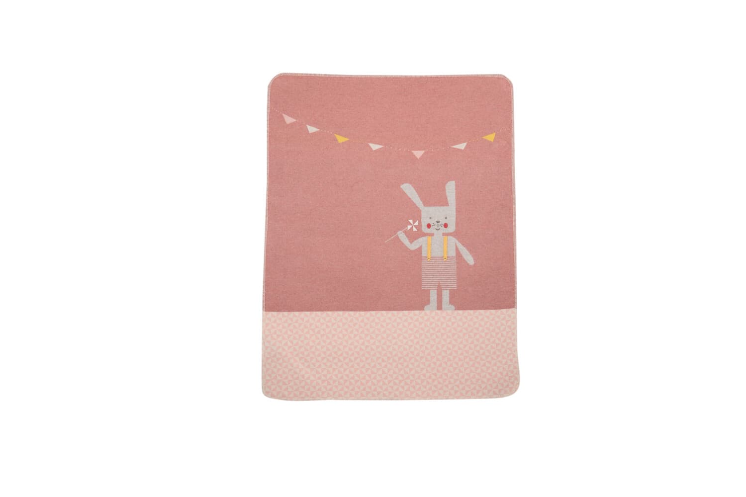 Fussenegger Babydecke "Hase" inkl. Stick rouge