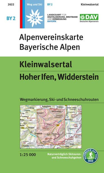 Kleinwalsertal, Hoher Ifen, Widderstein 1:25 000
