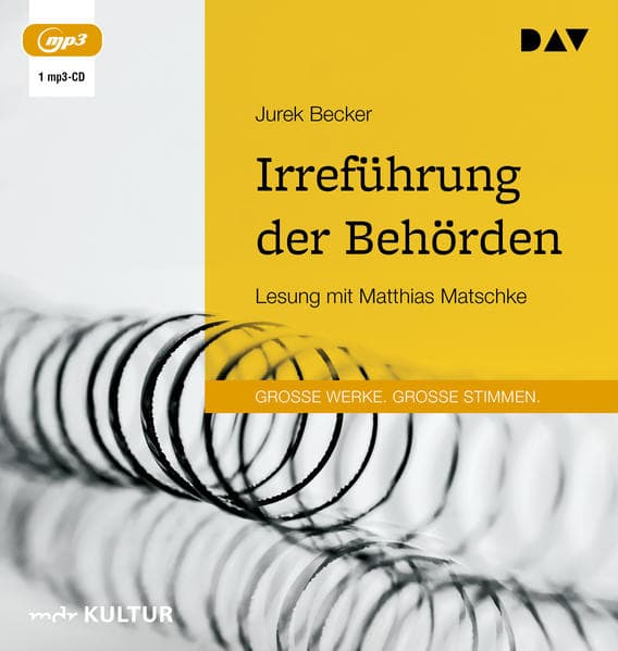 Irreführung der Behörden,1 Audio-CD, 1 MP3: Lesung mit Matthias Matschke (1 mp3-CD), Lesung