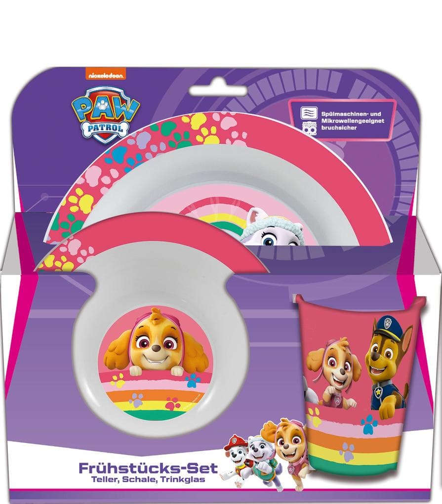 Paw Patrol Girl 3tlg. Frühstücksset