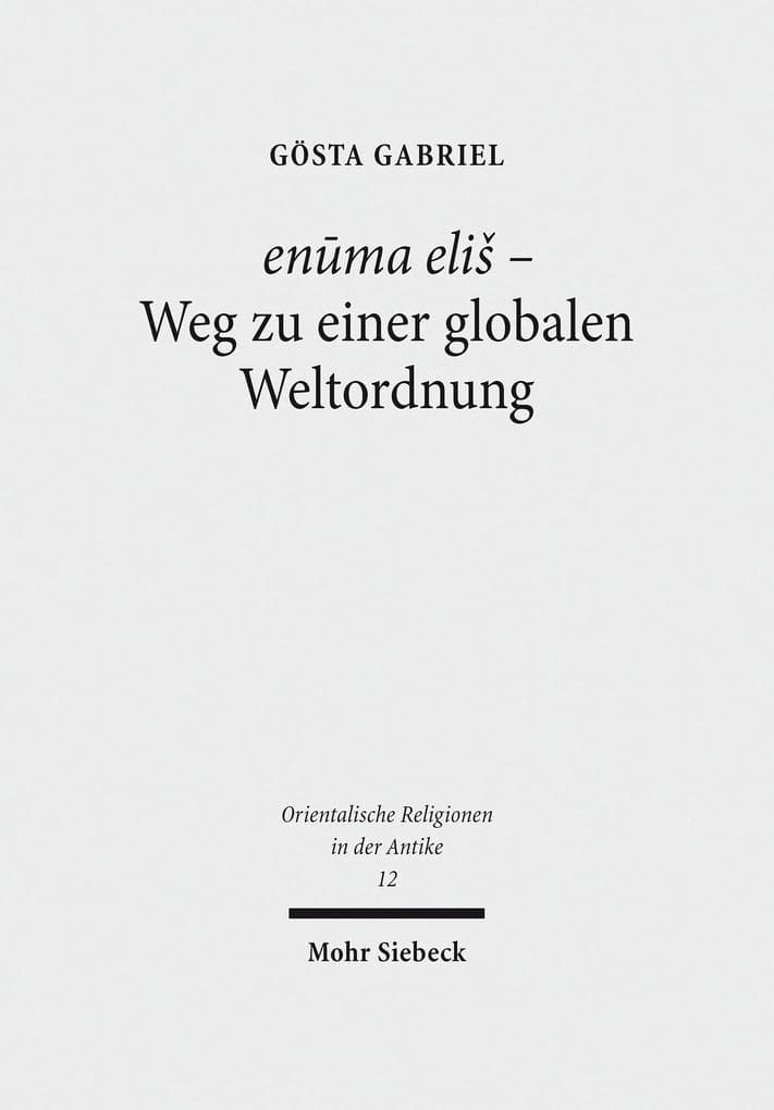 en?ma eli? - Weg zu einer globalen Weltordnung
