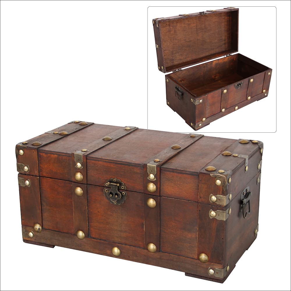 Schatzkiste Holz, Dover, klein