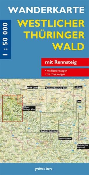 Wanderkarte Westlicher Thüringer Wald 1 : 50 000