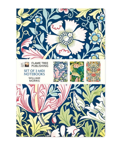 William Morris Set of 3 MIDI Notebooks