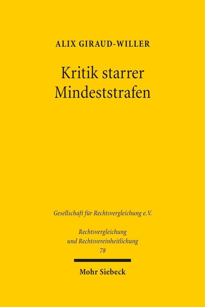 Kritik starrer Mindeststrafen