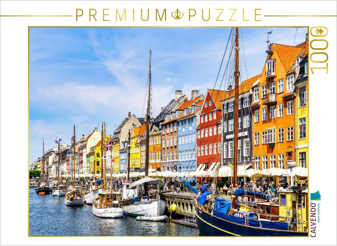 CALVENDO Puzzle Ein Motiv aus dem Kalender Kopenhagen - Die wundervolle Hafenstadt | 1000 Teile Lege-Größe 64x48cm Foto-Puzzle für glückliche Stunden