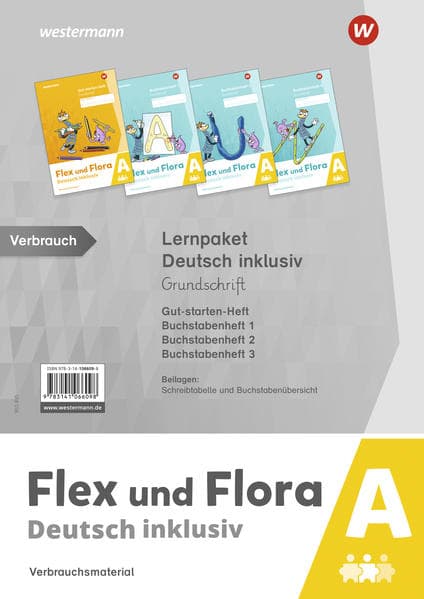 Flex und Flora Lernpaket Deutsch inklusiv A (Grundschrift)