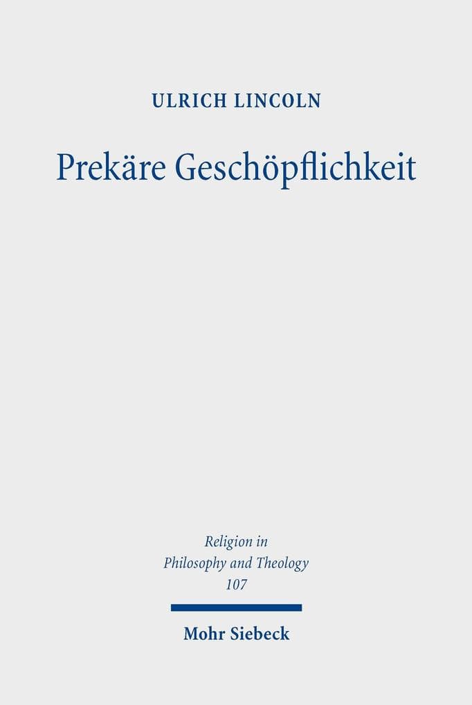 Prekäre Geschöpflichkeit