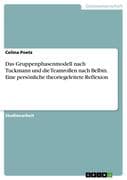 Das Gruppenphasenmodell nach Tuckmann und die Teamrollen nach Belbin. Eine persönliche theoriegeleit