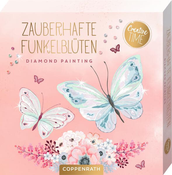 Coppenrath - Creative Time - Diamond-Painting - Zauberhafte Funkelblüten