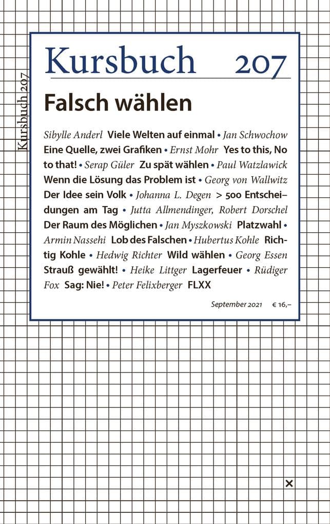 Kursbuch 207: Falsch wählen