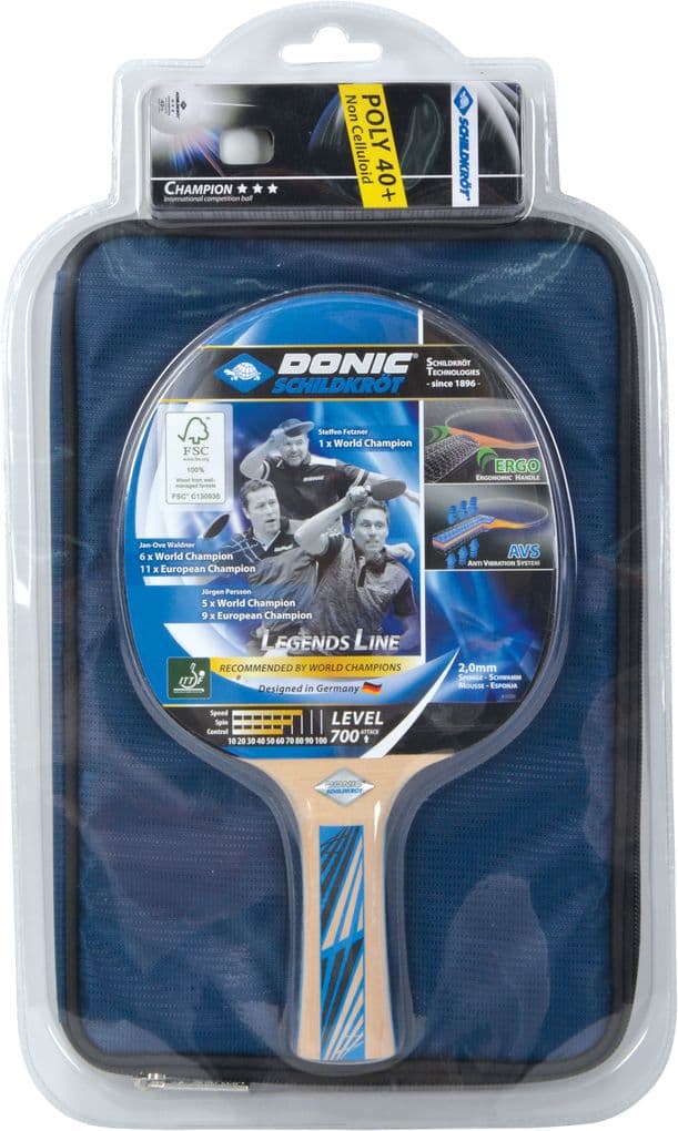 Donic-Schildkröt - Tischtennis-Premium-Geschenkset Legends 700 FSC
