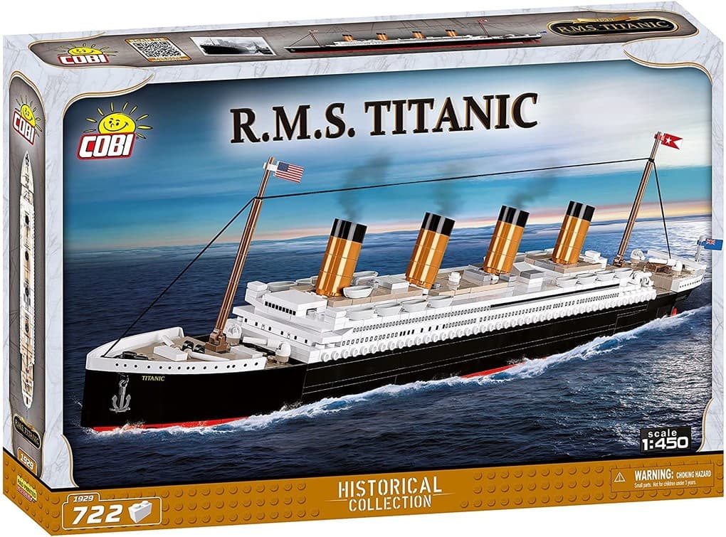 COBI 1929 - Historical Collection, R.M.S. Titanic, Executive Edition, 722 Klemmbausteine