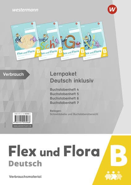 Flex und Flora. Lernpaket Deutsch inklusiv B (Druckschrift)