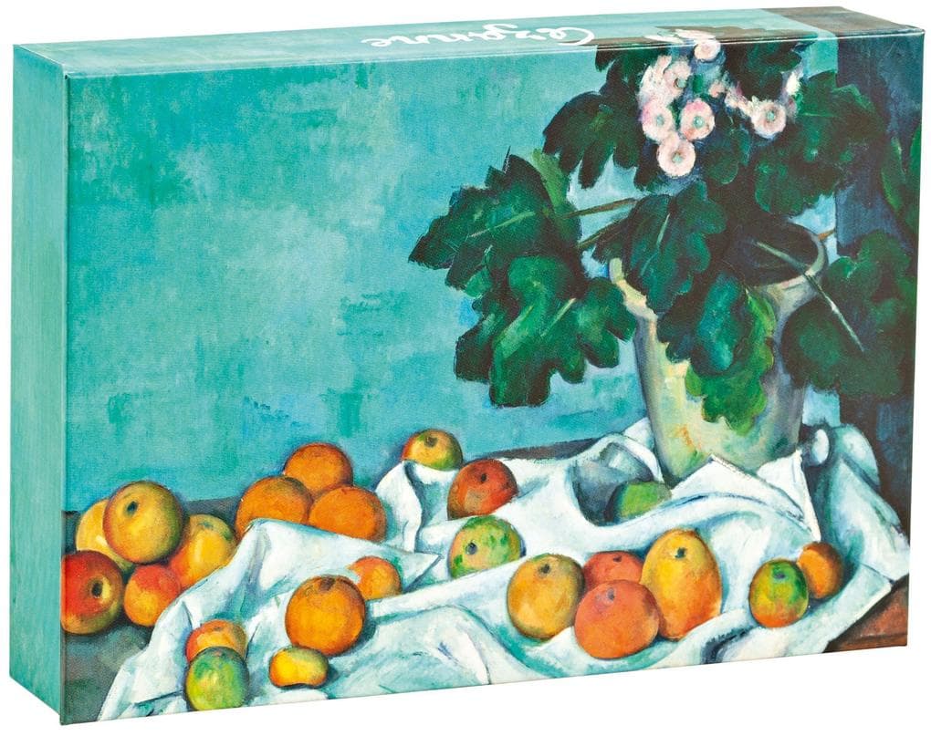 Teneues - Fliptop: Cezanne Still Lifes, 20 Full Color Notecards, 20 Classic White Envelopes, 5 Designs, 4 Notecards of Each, Keepsake Box, FlipTop Magnetic Enclosure