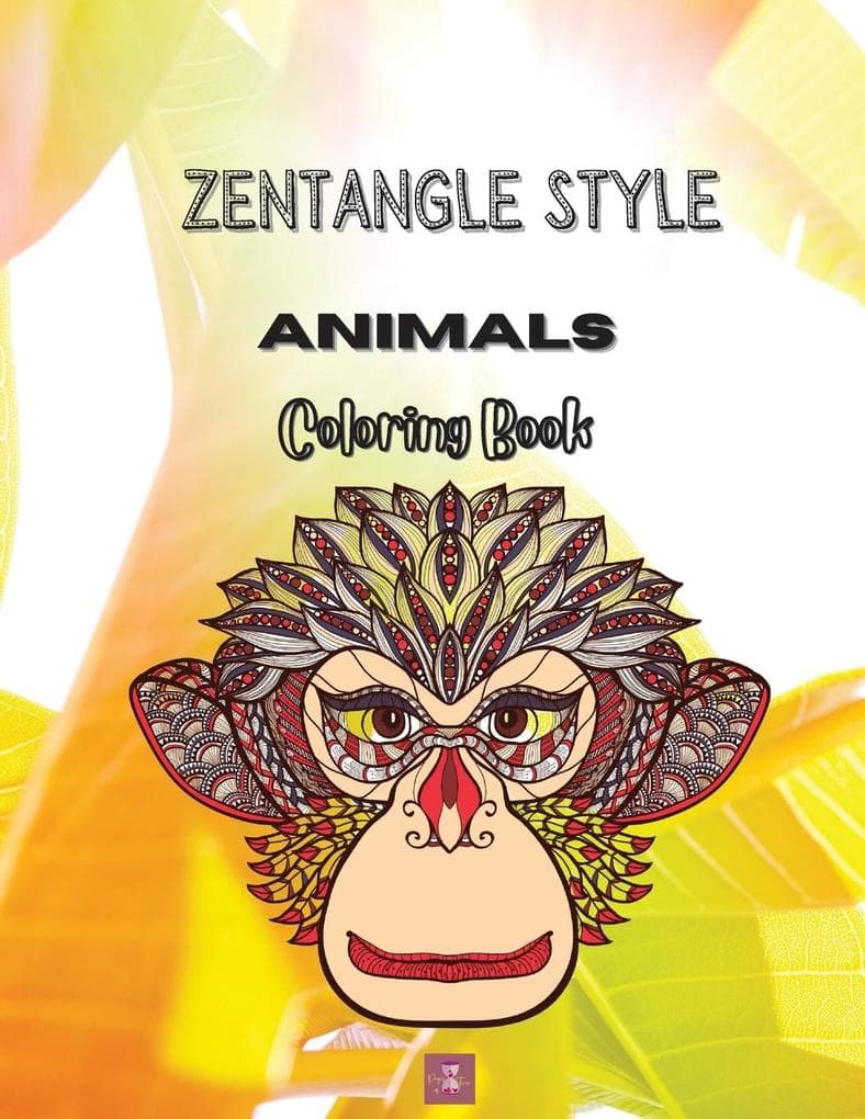 Zentangle Style Animals Coloring book