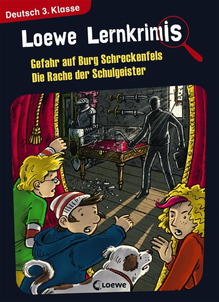 Loewe Lernkrimis - Gefahr auf Burg Schreckenfels / Die Rache der Schulgeister: Spannendes Rätselbuch zum Mitmachen und Stärkung der Deutschkenntnisse für die 3. Klasse