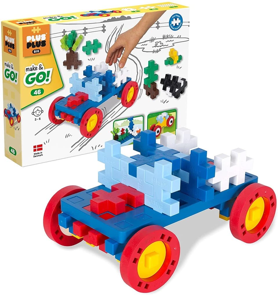 Plus-Plus - 46 Kreativ Bausteine BIG Fahrzeuge GO!