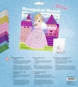 URSUS Kinder-Bastelsets Moosgummi Mosaiken Glitter Prinzessin, Bastelset aus Moosgummi-Stickern, ca.