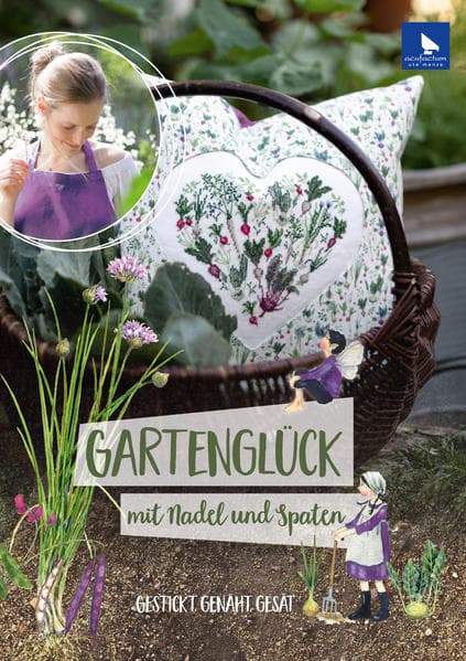 Gartenglück mit Nadel und Spaten