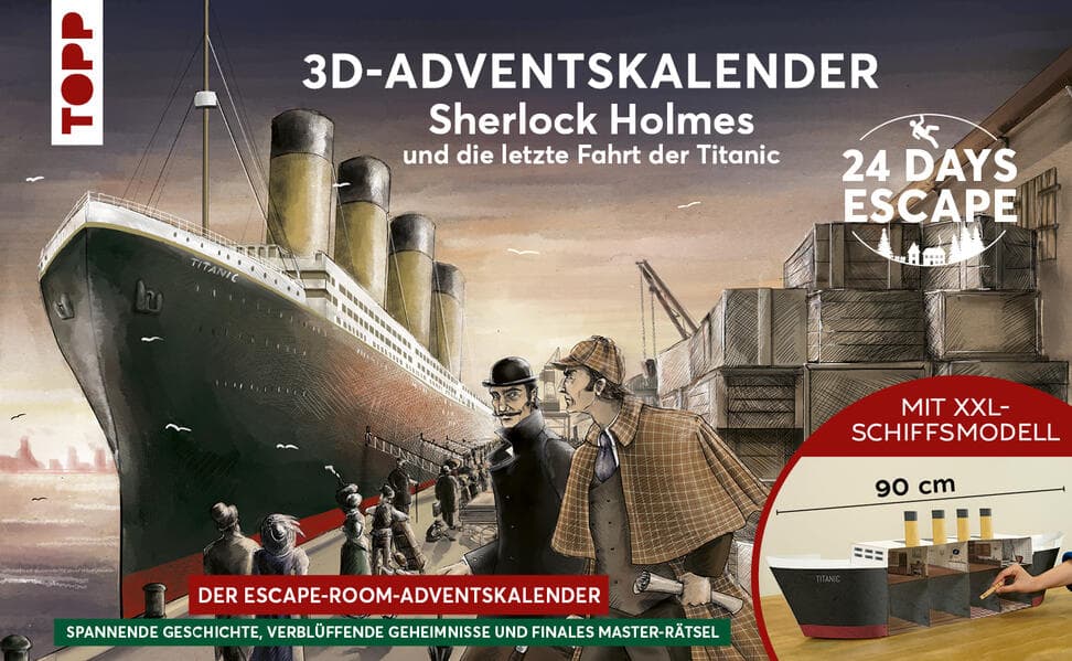 24 DAYS ESCAPE 3D-Adventskalender Sherlock Holmes und die letzte Fahrt der Titanic