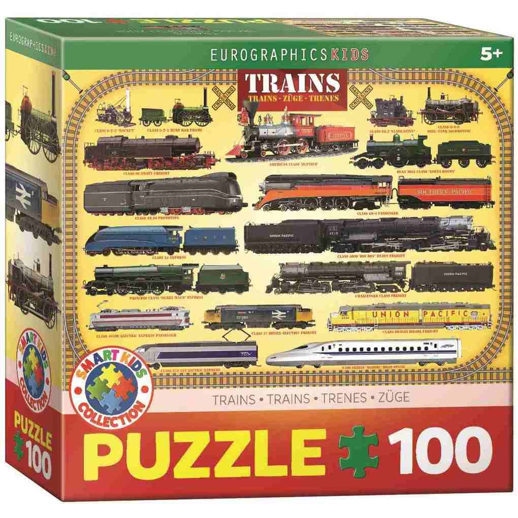 Eurographics 6100-0090 - Züge , Puzzle, 100 Teile