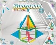 Supermag 60754 - Supermag Colorstix Magnetspielzeug, 50 Teile