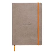 Rhodiarama flexibles Notizbuch A5 80 Blatt Dot-Lineatur, taupe 90g, mit Gummizugverschluss